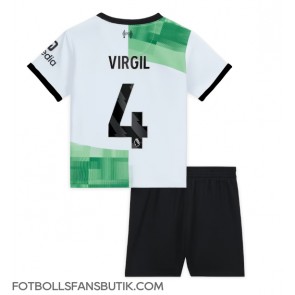 Liverpool Virgil van Dijk #4 Replika Bortatröja Barn 2023-24 Kortärmad (+ Korta byxor)